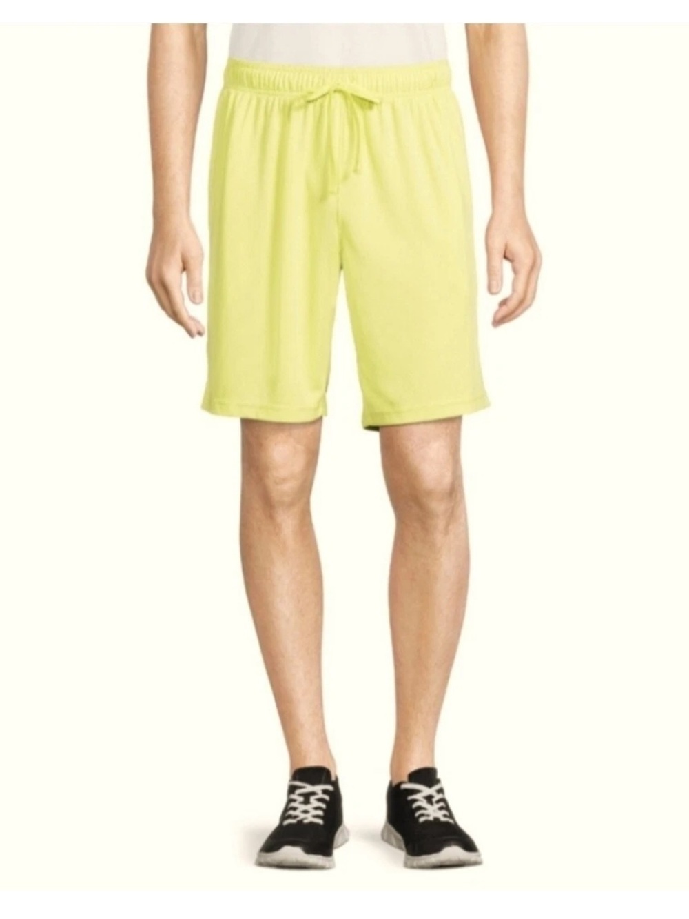 Athletic Works Neon Yellow Lime Drawstring Mesh Basketball Shorts Men’s Sz 3XL